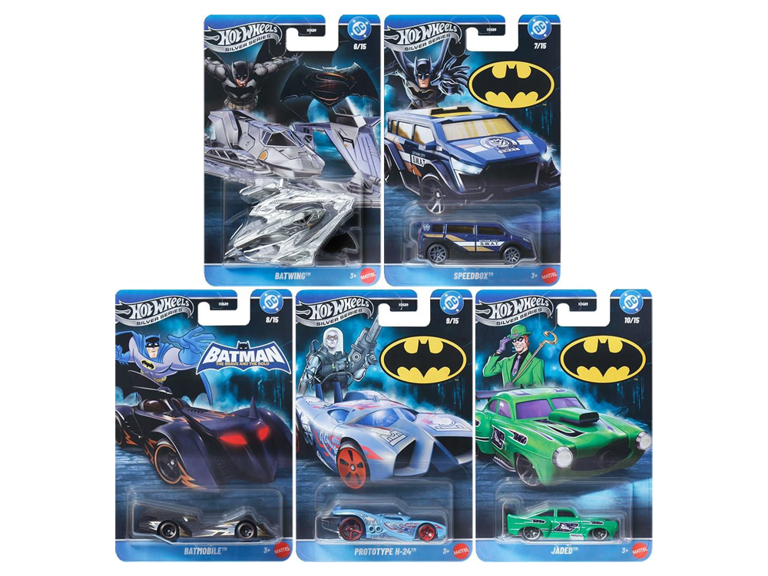 DC Comics Hot Wheels Silver Series 2026 Mix 2 Set of 5 Models