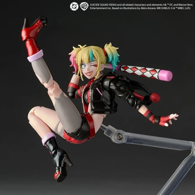 Suicide Squad Isekai Amazing Yamaguchi Revoltech NR082 Harley Quinn Action Figure - Image 2